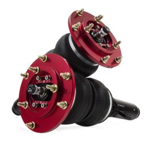 BMW M3 Coilover Suspension Kit - Front - Air Lift - Double-bellow air springs, Monotube struts, with adjustable camber plates - Red - `15-`18